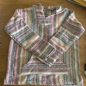 Baja Joe Hoodie Size Small pullover Unisex Poncho